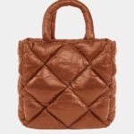 Bolso Shopper Quilted Coñac